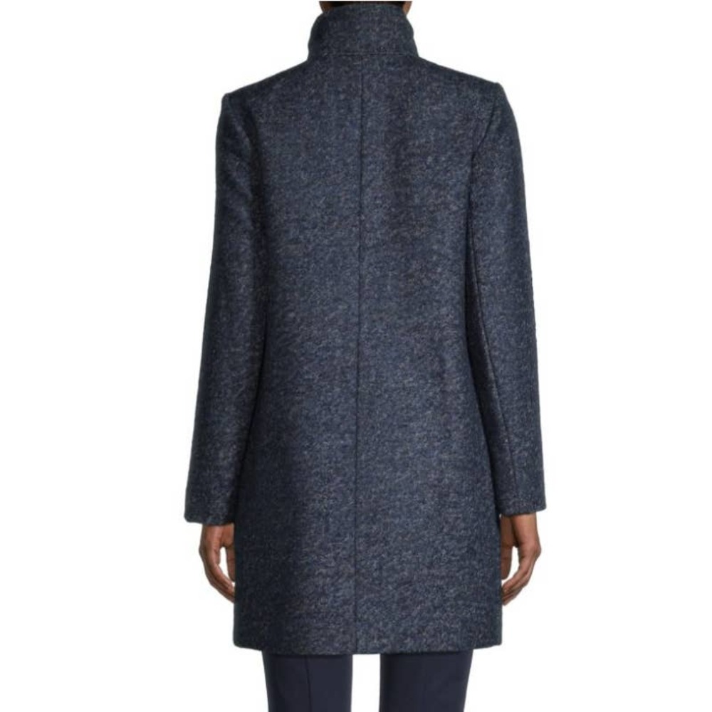Theory Blue Wool Blend Coat - Picture 2 of 16